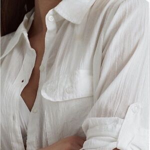 Ralph Laruen Crushed Cotton Camp Shirt